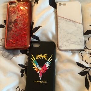 3 iPhone cases all available for iPhone 6,7,8